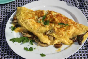 Omelette aux cèpes